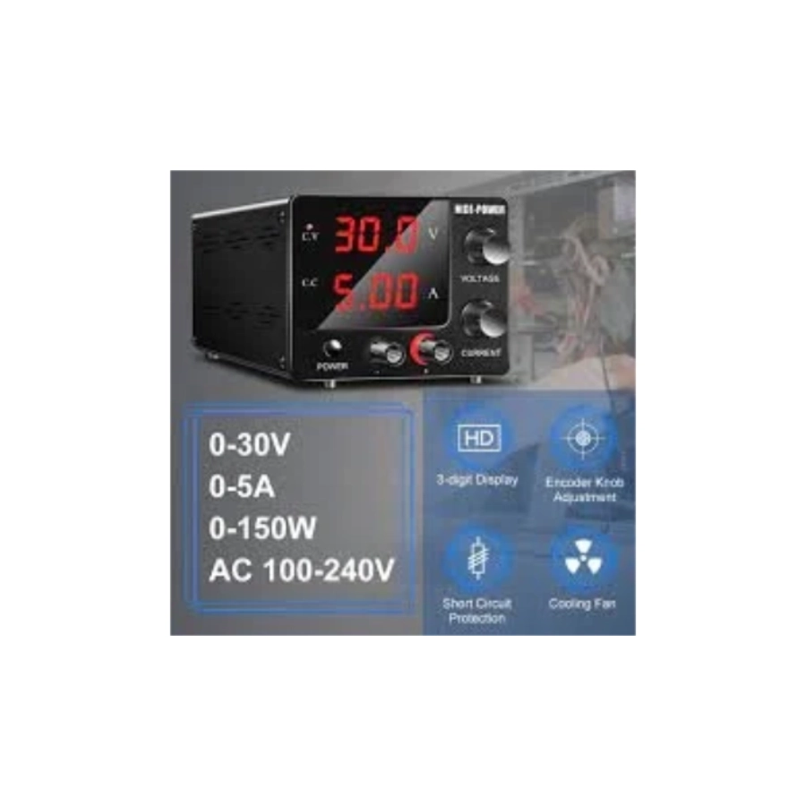 DC Power Supply Adjustable 0 30V 0 5A